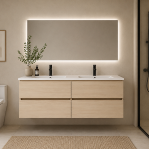 Norbad Riccione 120 cm Lys Eik