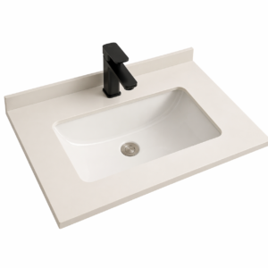 Servant 60 cm varm hvit slate stone